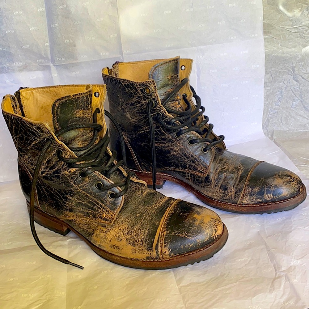 Bed Stu Protege Boots - Size 12 - Black Lux